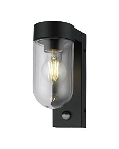 Parnie - Black Motion Sensor Outdoor Wall Light