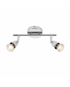 Saxby Lighting - Amalfi - 43278 - Chrome 2 Light Ceiling Spotlight