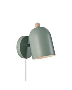 Nordlux - Gaston - 2412671023 - Green Wood Plug In Spotlight