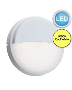 Saxby Lighting - Rond - 78853 & 78622 - LED White IP54 Eyelid Bezel Outdoor Bulkhead Light