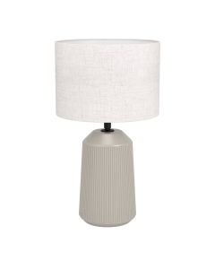 Eglo Lighting - Capalbio - 900823 - Sand White Ceramic Table Lamp With Shade