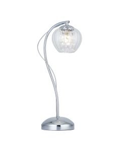 Endon Lighting - Mesmer - 99572 - Chrome Clear Beaded Glass Table Lamp