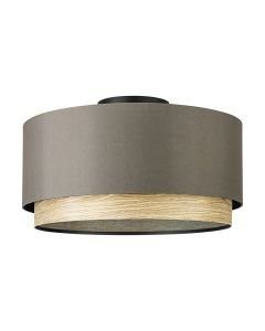 Eglo Lighting - Marchena - 390117 - Black Wood Cappuccino Flush Ceiling Light