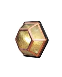 Konstsmide - Castor - 533-900 - Copper Outdoor Half Lantern Wall Light