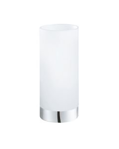 Eglo Lighting - Damasco 1 - 95776 - Chrome White Glass Table Lamp