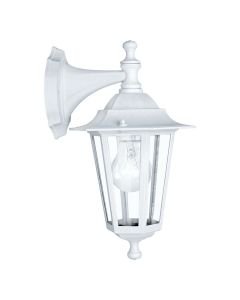 Eglo Lighting - Laterna 5 - 22462 - White Clear Glass IP44 Outdoor Wall Light