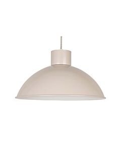 Domed - Taupe Grey Easy Fit Metal Pendant Shade