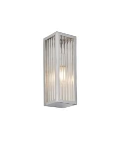 Endon Lighting - Newham - 96221 - Chrome Clear Ribbed Glass IP44 Bathroom Strip Wall Light
