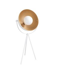 Industrial Style White Tripod Table Lamp