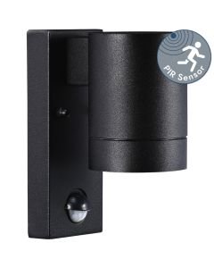 Nordlux - Tin Maxi - 21509103 - Black Clear Glass IP54 Outdoor Sensor Wall Light