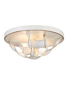 Quoizel Lighting - Bradbury - QZ-BRADBURY-F-AWH - Antique White 2 Light Flush Ceiling Light