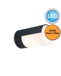 Lutec - Cyra - 5198104012 - LED Black Opal IP54 Outdoor Wall Light