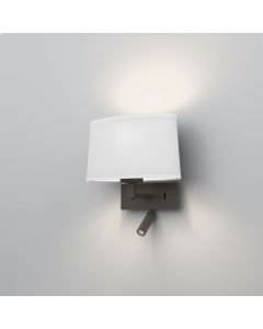 Astro Lighting - Park Lane Reader LED 1080051 & 5034001 - Bronze Reading Light with White Shade