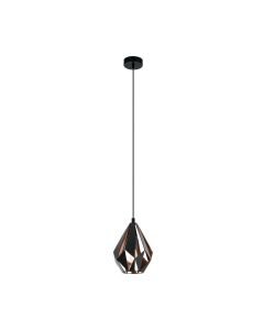 Eglo Lighting - Carlton 1 - 49997 - Black Copper Ceiling Pendant Light