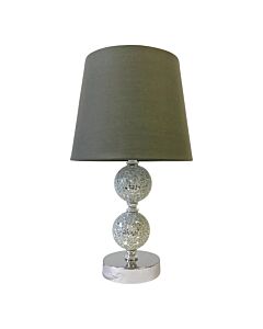 Mosaic Touch Lamp with Grey Shade