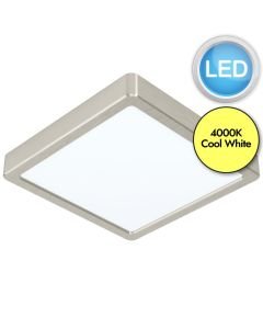 Eglo Lighting - Fueva 5 - 99253 - LED Satin Nickel White Flush Ceiling Light