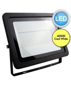 Megaman - Voss - 711288 - LED Black Clear IP65 50W Outdoor Floodlight