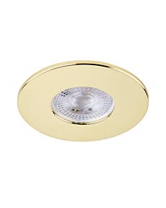 Saxby Lighting - Saxby ShieldONE 75 - 109808 & 113296 - Brass Fixed Recessed Fire Rated Ceiling Downlight