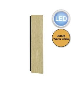 Eglo Lighting - Zubialde - 900325 - LED Black Wood Wall Washer Light