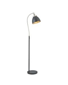 Endon Lighting - Franklin - 98753 - Aged Pewter Black Floor Reading Lamp