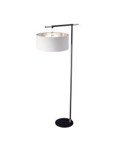 Elstead Lighting - Balance - BALANCE-FL-BKPN - Black Nickel White Floor Lamp