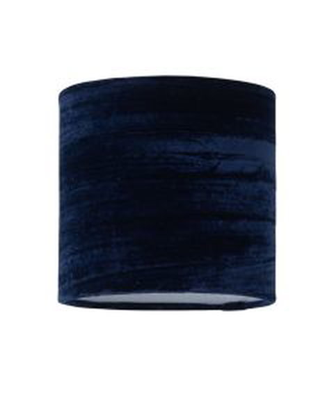 Navy Blue Crushed Velvet 15.5cm Table Lamp Shade