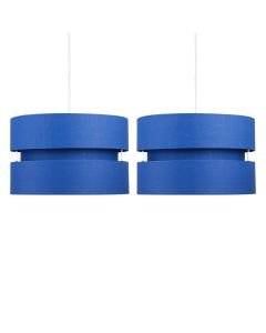 Pair of Blue Layered Easy Fit Light Shades