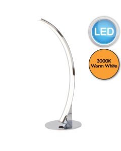 Polished Chrome LED Arc Table Lamp