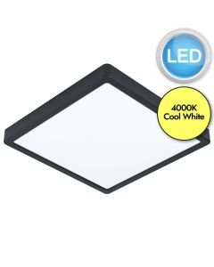 Eglo Lighting - Fueva 5 - 99257 - LED Black White Flush Ceiling Light