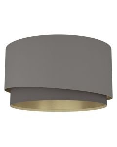Eglo Lighting - Manderline - 39928 - Black Brass Cappuccino Flush Ceiling Light