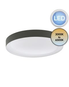 Eglo Lighting - Laurito - 99782 - LED White Grey Flush Ceiling Light