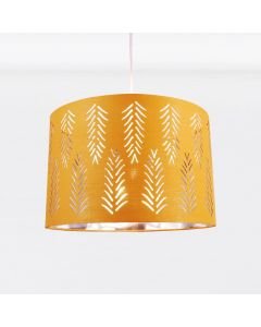 Spruce Ochre Cut Out Shade with Chrome Inner