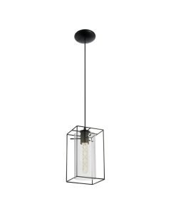 Eglo Lighting - Loncino - 49495 - Black Clear Glass Ceiling Pendant Light