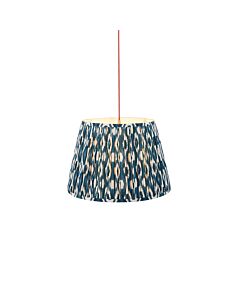 Endon Lighting - Eltham - 115244 - Aged Brass Blue Ceiling Pendant Light