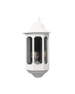 Konstsmide - Pallas - 566-250 - White Outdoor Half Lantern Wall Light