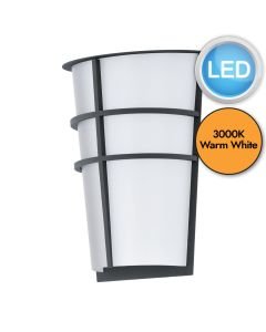 Eglo Lighting - Breganzo - 94138 - LED Anthracite White 2 Light IP44 Outdoor Wall Washer Light
