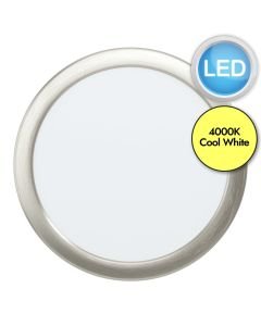 Eglo Lighting - Fueva 5 - 99155 - LED Satin Nickel White Recessed Ceiling Downlight