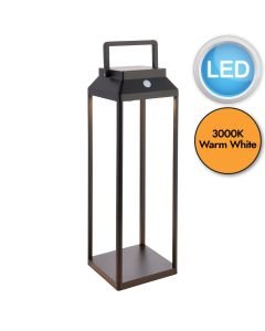 Endon Lighting - Linterna - 96932 - LED Black IP44 Touch Solar Outdoor Portable Lamp