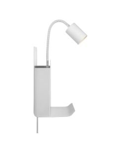 Nordlux - Roomi - 2112551001 - White USB Power Output Plug In Reading Wall Light