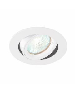 Saxby Lighting - Cast - 52334 - White Tilt Gloss Recessed Ceiling Downlight