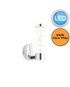 Endon Lighting - ESsence - 72046 - LED Chrome Clear IP44 Bathroom Wall Light