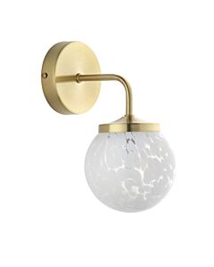 Lucie - Confetti Glass with Satin Gold Wall Lamp