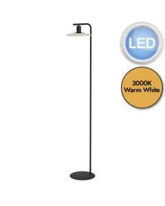 Eglo Lighting - Mayazes - 39914 - LED Black Wood Floor Lamp