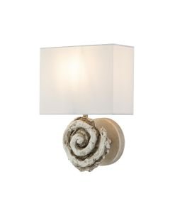 Flambeau Lighting - Swirl - FB-SWIRL-1L-W - Bone White Wall Light