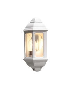 Konstsmide - Cagliari - 7011-250 - White Outdoor Half Lantern Wall Light