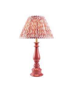 Endon Lighting - Myrtle & Ripple 30cm - 114901 - Pink Warm Brass Table Lamp With Shade