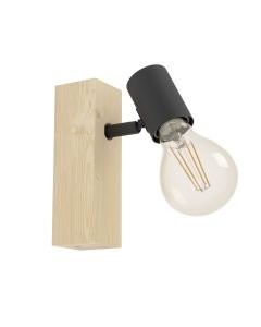 Eglo Lighting - Townshend 3 - 98111 - Wood Black Spotlight
