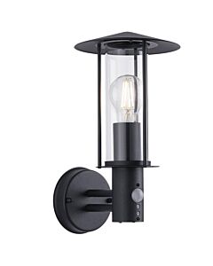 Treviso - Black Motion Sensor Outdoor Security Light