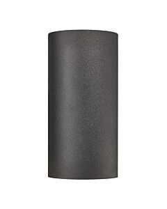 Nordlux - Canto - 49721203 - Black Clear Ribbed Glass 2 Light IP44 Outdoor Wall Washer Light