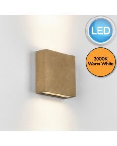 Astro Lighting - Elis Twin LED 1331013 - IP54 Solid Brass Wall Light